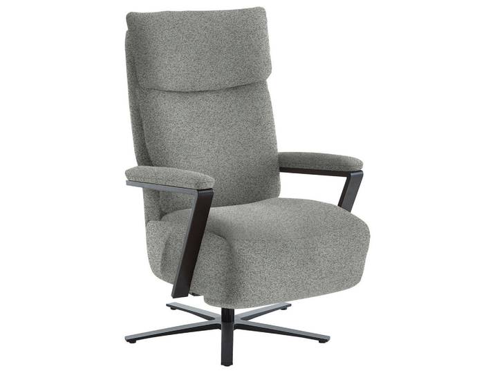 Cantus Relaxsessel, Grau, Metall, 68x117x85 cm, Fussart wählbar, Lederauswahl, Stoffauswahl, Relaxfunktion, Liegefunktion, gepolsterte Armlehnen, Wohnzimmer, Sessel, Relaxsessel
