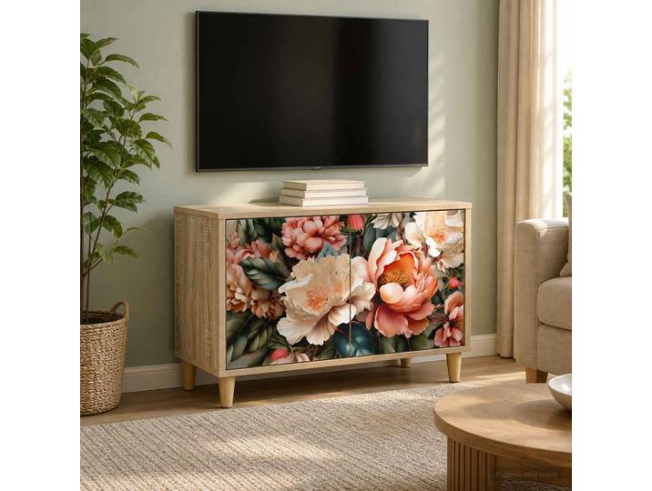 vidaXL TV-Schrank BORNE 69 x 33 x 50 cm Sonoma Holzwerkstoff