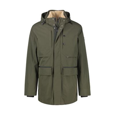 Parka LERROS "Jacke im Parka-Stil, wind- und wasserabweisend, große Größen", Herren, Gr. 6XL, original olive, 100% Polyester, Jacken Parka