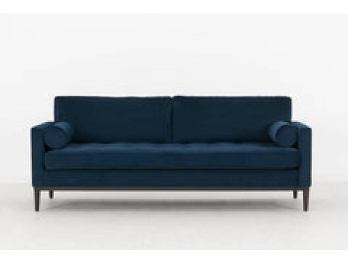 Dreisitzer-Sofa Model 02, Blaugrün