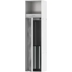 hansgrohe, Toilettenbürste, HG Toilettenbürstenhalter XtraStoris Roc EB m PapHal. u befliesbarer Tür mattwei