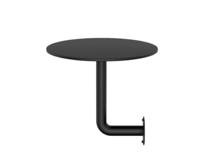 Fcttcd Moderner, Wandmontierter Beistelltisch, Runder Bartisch, Schwebender Beistelltisch, Für Cafés, Spas Und Fitnessstudios, Schwarz Diameter 35cm Height 45cm