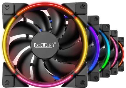 120mm PCCOOLER FRGB Lüfter 5 Lüfter