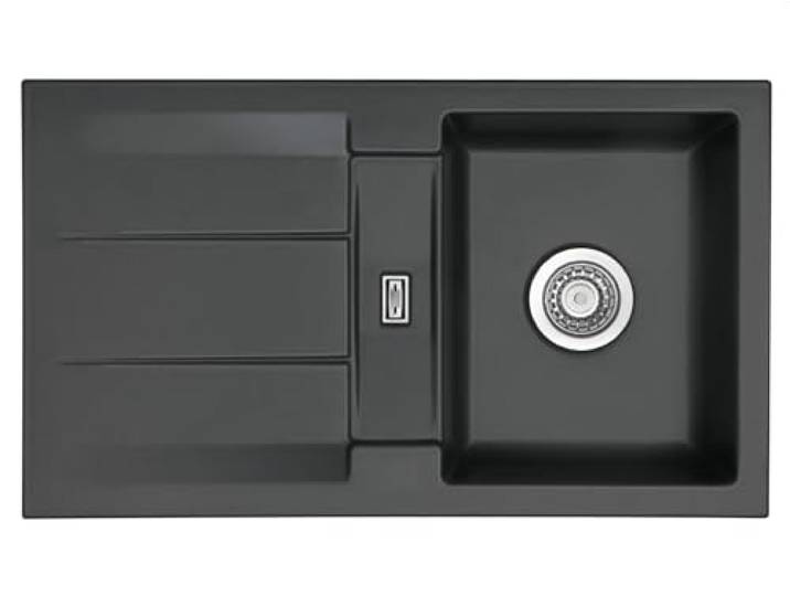 Systemceram Genea 87 Schiefer Keramik-Spüle Handbetätigung