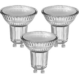 OSRAM LED-Lampe Base Glas PAR16, GU10, 4,3W ersetzt 50W, warmweiß, 36°, 3 Stück