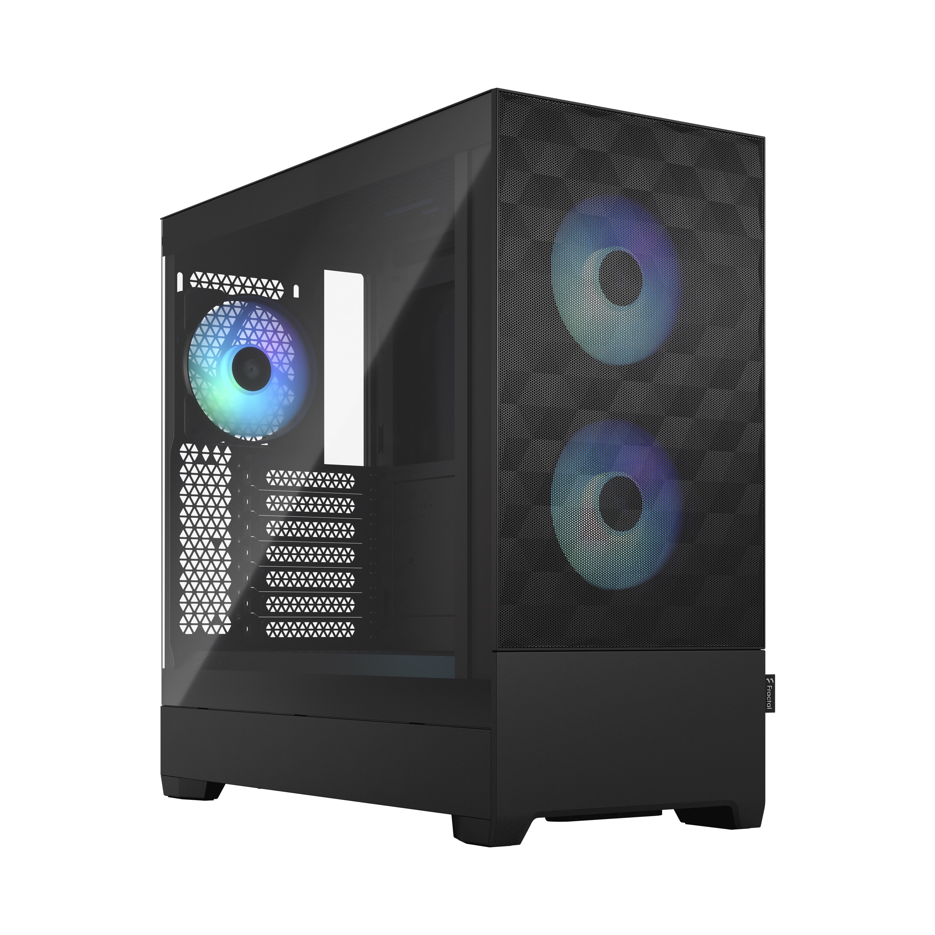 Fractal Design Pop Air Gaming PC Gehäuse Midi-Tower Schwarz gedämmt Seitenfenster