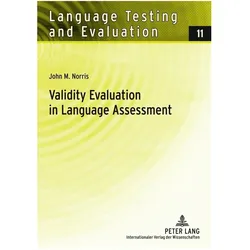 Validity Evaluation in Language Assessment, Schulbücher von John M. Norris