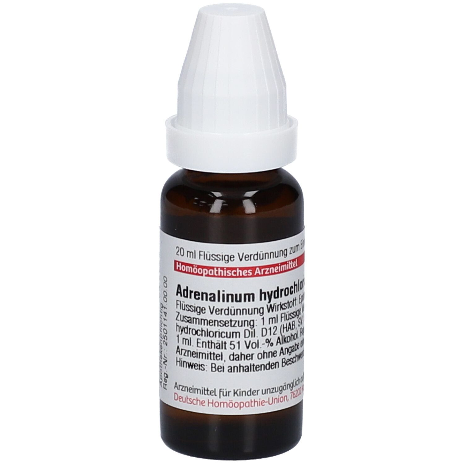 Adrenalinum Hydrochloricum D 12 Dilution 20 ml
