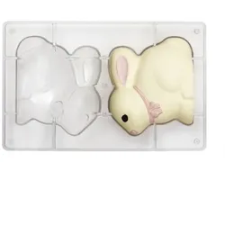 Schokoladen-Form aus Polykarbonat für einen Ostern-Hasen 13x11 cm
