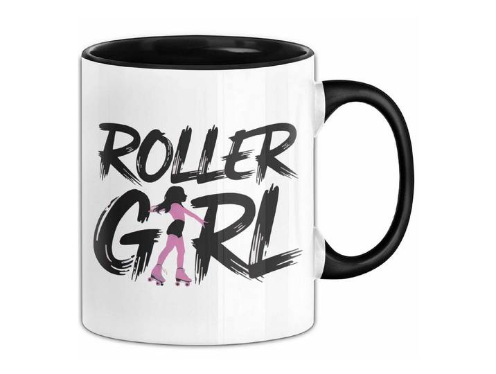 Trendation Tasse Rollschuh Skater Tasse Geschenk Rollergirl Skating Geschenkidee Lust