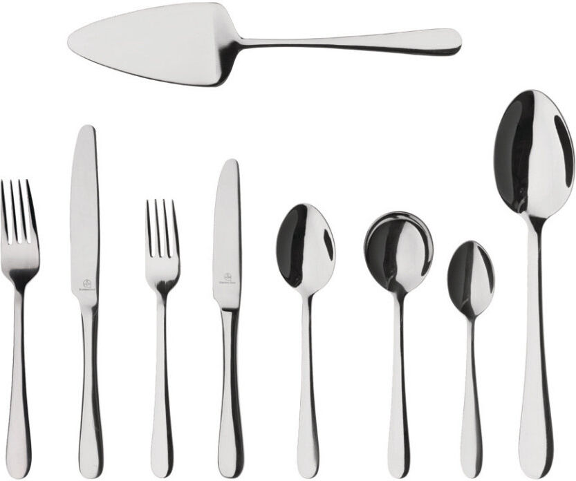 Grunwerg Windsor 60 Piece Cutlery Set, 18/0 Stainless Steel, Service for 8 60