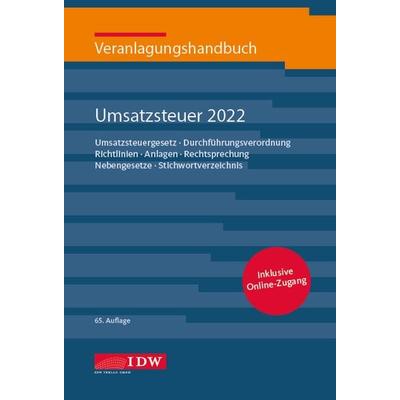 Veranlagungshandb. Umsatzsteuer 2022, 65. A., Set von , IDW Verlag GmbH, 978-3-8021-2778-6