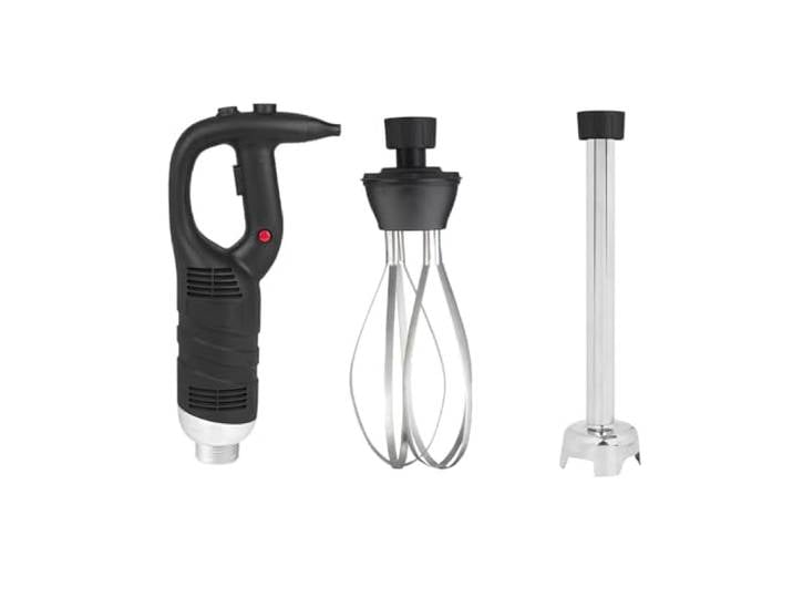 GGM Gastro STMLA45N#MSA30#RBA25 Stabmixer inkl. Mixstab 300mm & Rührbesen - 450 Watt - Geschwindigkeit stufenlos regelbar
