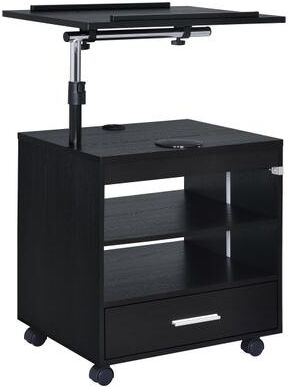 Coaster Lerma 1-drawer Adjustable Tray Top Nightstand with Speaker