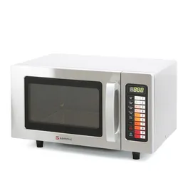 Sammic MO-1000 230/50/1 Professionelle Mikrowelle 1000 W, 25 L, Edelstahl-Innenraum, fester Keramikboden, 10 Programme, 60'-Timer