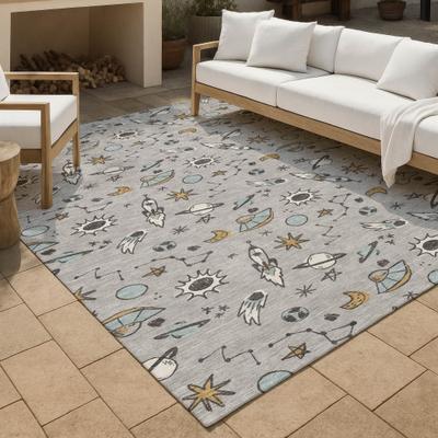 Addison Rugs Machine Washable Indoor/ Outdoor Spaceship Chantille Rug