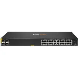 HPE Aruba Networking CX 6000 24p 10M/100M/1G Class4 PoE 4p SFP 1G 370W Switch (24 Ports), Netzwerk Switch