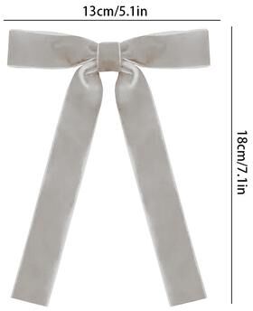 Fusion Finds Vintage Velvet Bows, DIY Christmas Tree Decoration, Ribbon Bow Cable Tie, Gift Wrapping Christmas Decorations grey