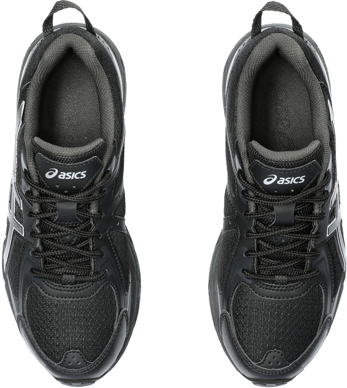 Sneaker ASICS SPORTSTYLE "GEL-VENTURE 6 GS", Jungen, Gr. 39,5, schwarz (schwarz, schwarz), Synthetik, Schuhe Sneaker schwarz, schwarz 39,5