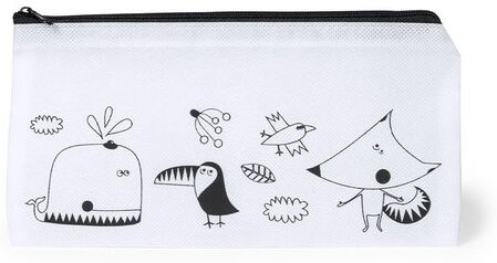 Trousse personnalisée à stylos Skinga polypropylène (PP) blanc