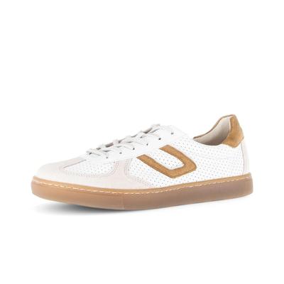 Sneaker GABOR "Sneaker low", Damen, Gr. 37, weiß, Schuhe Sneaker