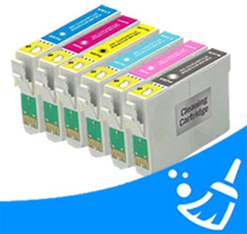 Q-Nomic Pack T0341 Limpiadores colores (C/M/Y/LC/LM/LBK)