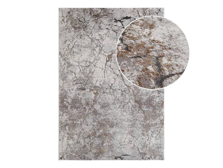 Kurzflorteppich Telde Grau/Grau 120 x 170cm Polyester