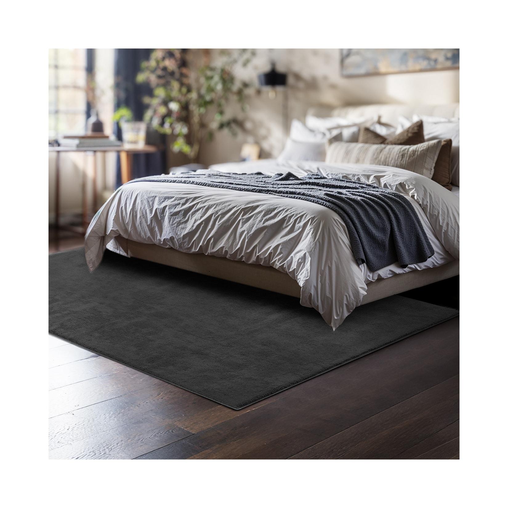 tectake® Kurzflorteppich, verschiedene Größen und Farben, allergikerfreundlich, rutschfeste Unterseite