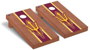 Skip's Garage Arizona State ASU Sun Devils Rosewood Cornhole Board Set