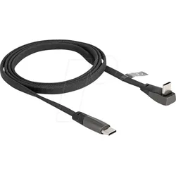 DELOCK 80751 - Sync- & Ladekabel, USB-C, Flachbandkabel, 1,0 m