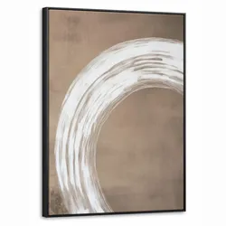 LEINWAND Bilder mit Rahmen - Farbe - Braun - Japandi - 70x100