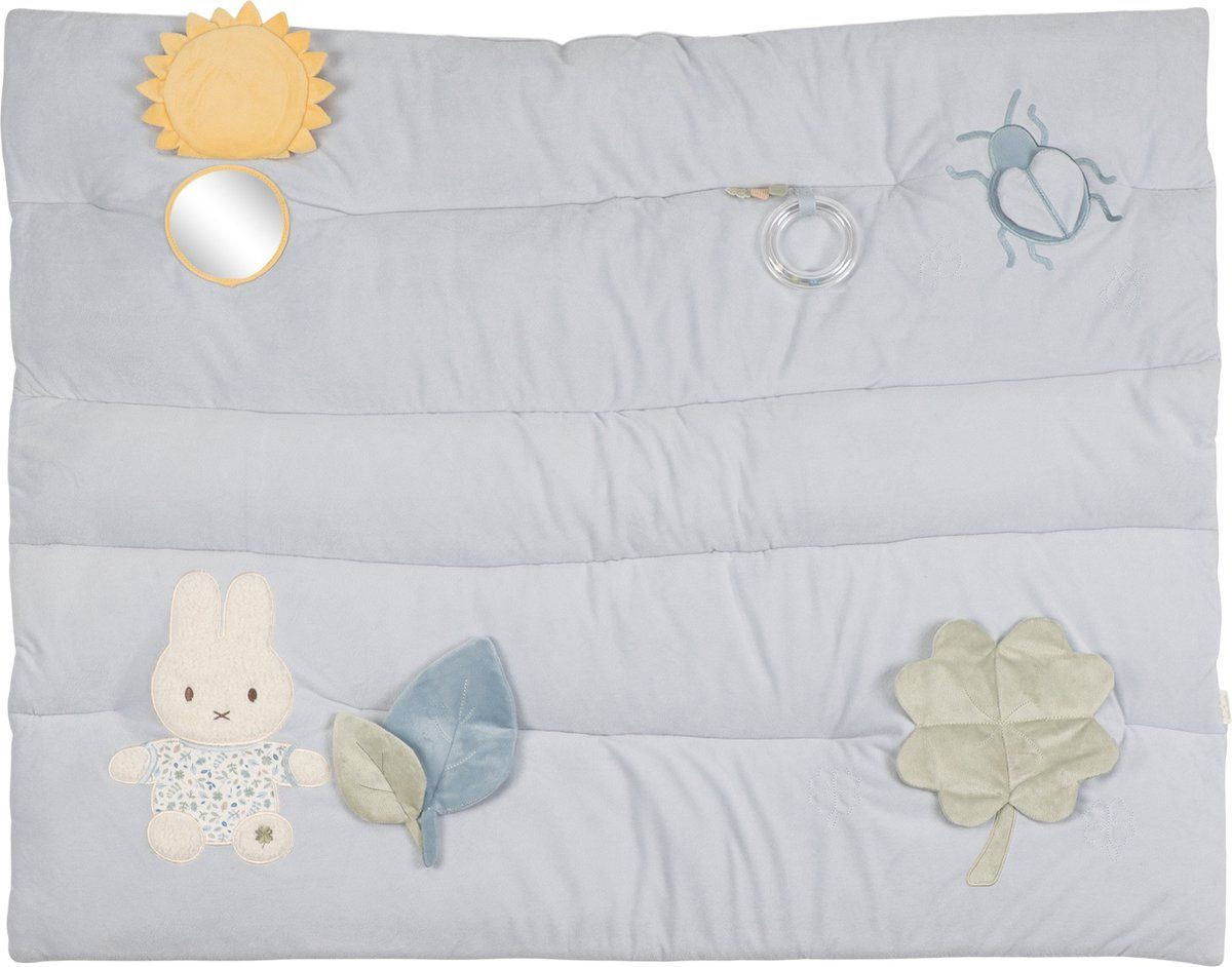Tiamo Floral Boxkleed voor baby's - Rechthoekig - Blauw