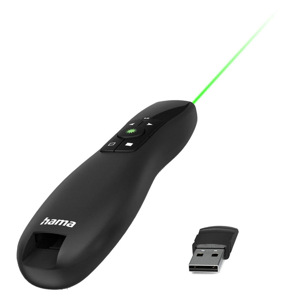 hama Presenter Greenlight-Pointer 4in1, grüner Laser 00139918