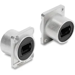 DELOCK D-Typ Modul MPO Buchse zu Buchse silber