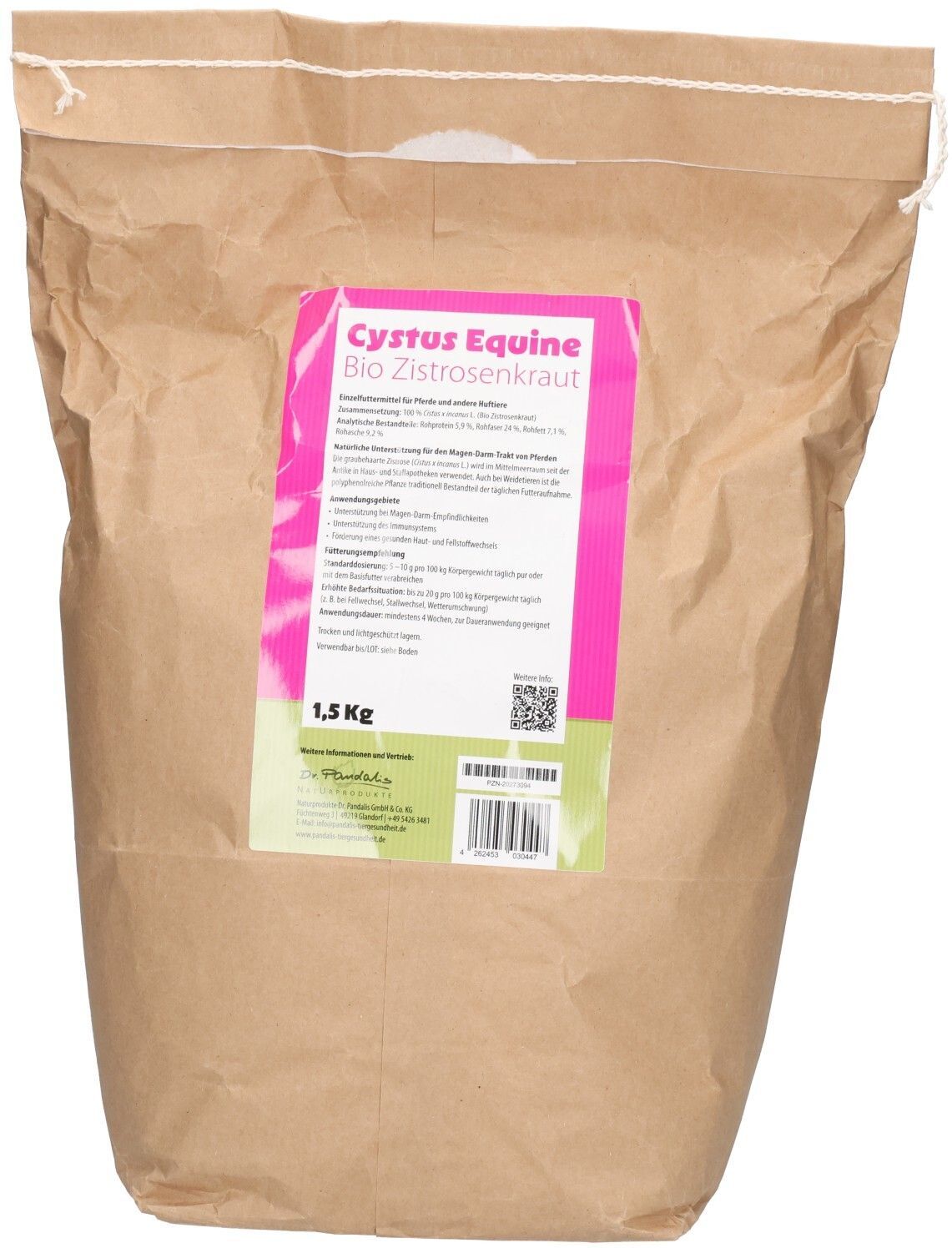 Cystus Equine Bio Zistrosenkraut f.Pferde/Huftiere 1,5 kg Granulat