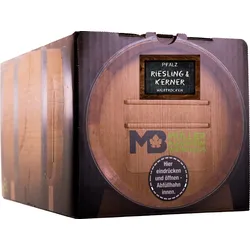 Weinhaus Müller Bornheim Pfalz Riesling Kerner Weißwein halbtrocken 12,5 % vol. 5 Liter Bag in Box