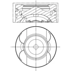 Kolben MAHLE 001 PI 00189 000 für Mercedes-Benz Jeep CLS C
