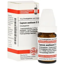 Cuprum Aceticum D 3 Globuli 10 g
