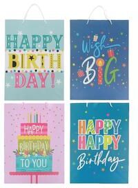 IH Casa Decor Gift Bags Birthday Party Assorted Large - Set of 12