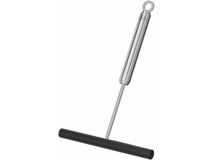 Crepes Verteiler RÖSLE, schwarz (edelstahlfarben, schwarz), B:12cm H:1,2cm, Edelstahl, Silikon, Küchenpaletten, Crepes Verteiler, Crêpes Verteiler Silikon zum Verstreichen in der Pfanne