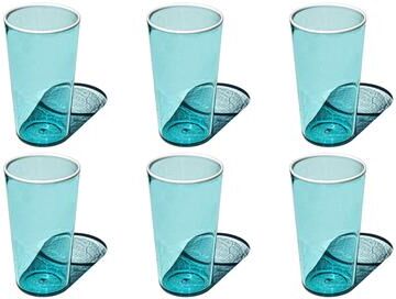 Abode Homewares Contrast Acrylic Drinking Glass - Set of 6