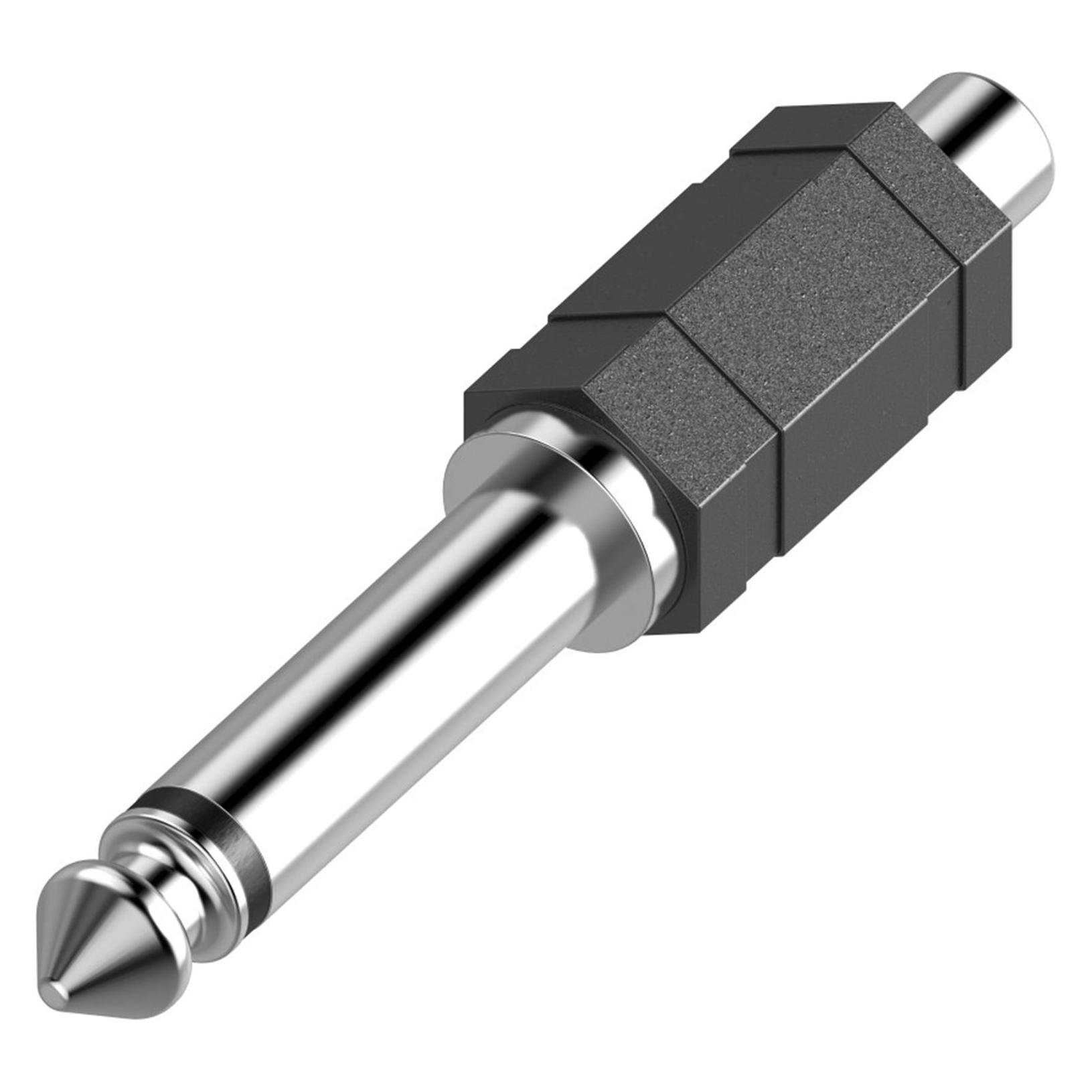 Hama Audio-Adapter, Cinch-Kupplung - 6,3-mm-Klinken-Stecker Mono (Audio Splitter) (00205188)