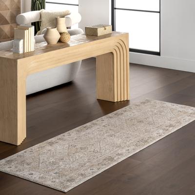 Nuloom Koami Medallion Fringe Area Rug