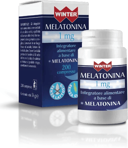 Gdp Srl-General Dietet.Pharma Gdp Winter Melatonina 1mg Integratore Alimentare Riduzione Tempo Addormentarsi 200 Compresse