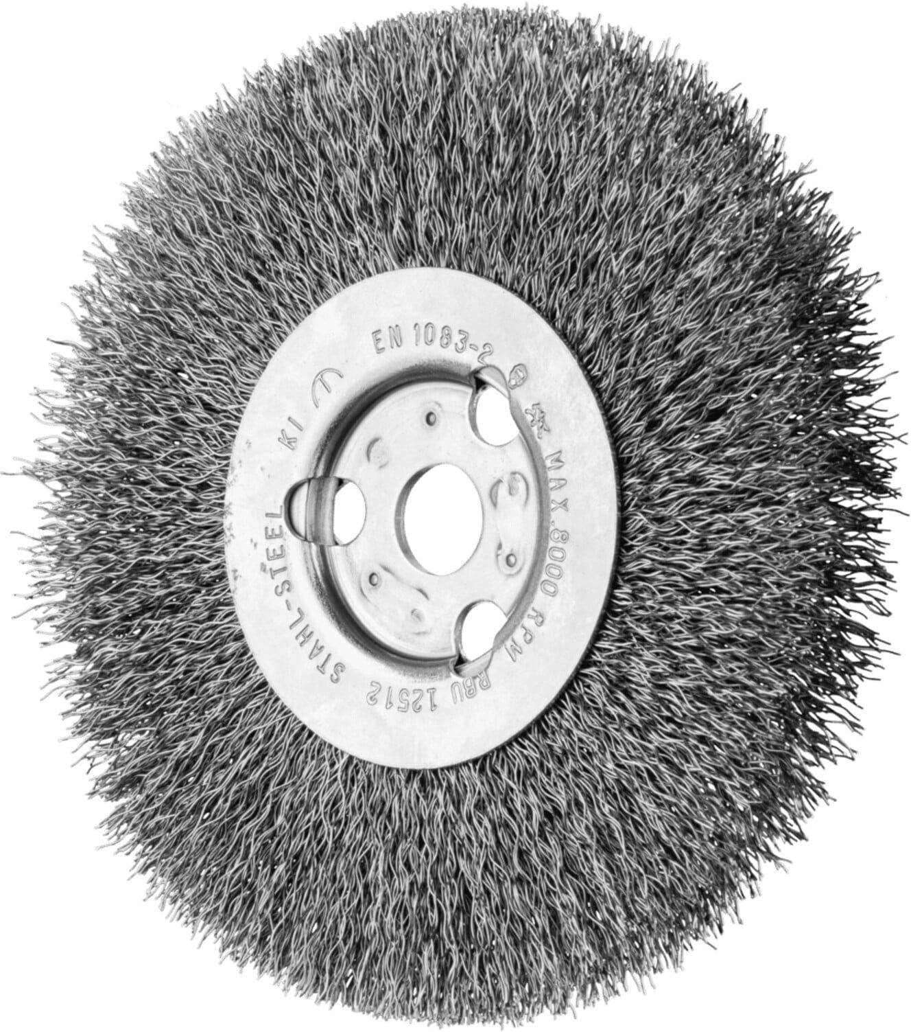 PFERD TOOLS Rundbürste schmal ungezopft RBU Ø125x12x14 mm Bohrung Stahl-Draht-Ø0,30 (43503001)