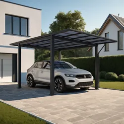 Ximax Aluminium Carport Wing Plus 530 x 293 cm 110 kg/qm Anthrazit