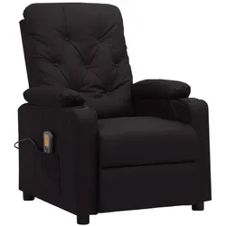 vidaXL Massagesessel Schwarz Kunstleder