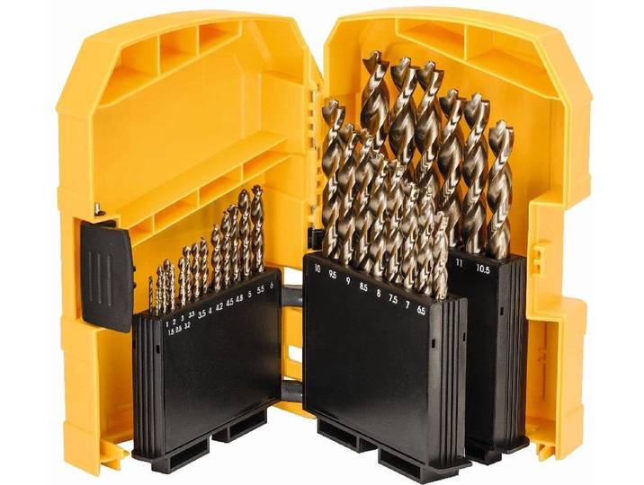 DeWALT DT4957 29-delige HSS E Cobalt Metaalboren Set in Cassette