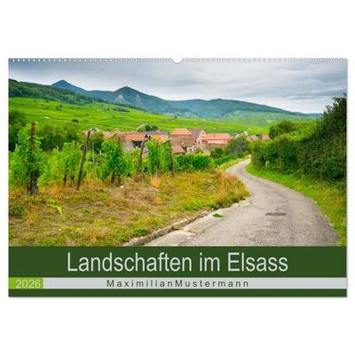Landschaften im Elsass (Wandkalender 2026 DIN A2 quer), CALVENDO Monatskalender