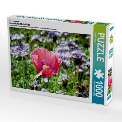 CALVENDO Puzzle Ein Motiv aus dem Kalender Traumhafte Mohnblüte 1000 Teile Puzzle quer | 1000 Teile Lege-Größe 64 × 48 cm Foto-Puzzle für glückliche